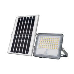 Proyector solar de seguridad 12W - Sensor PIR y mando a distancia - 4000K - IP65