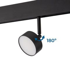 Luminaria circular LED para carril magnético 48V - 9W - Ø7.5cm - CRI90 - Chip OSRAM