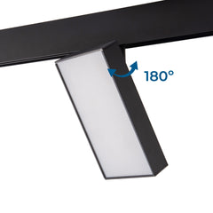 Luminaria cuadrada LED para carril magnético 48V - 18W - CRI90 - OSRAM