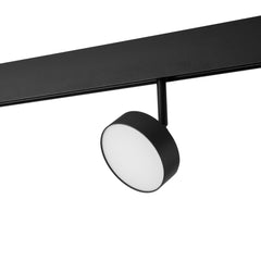 Luminaria circular LED para carril magnético 48V - Ø9.5cm - 12W - CRI90 - OSRAM