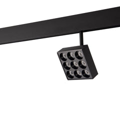 Luminaria cuadrada LED para carril magnético 48V - 9W - CRI90 - UGR18 - OSRAM