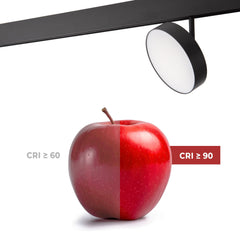 Luminaria circular LED para carril magnético 48V - Ø14.2cm - 18W - CRI90 - OSRAM
