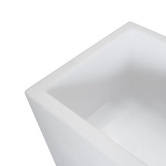 Macetero cuadrado LED RGBW - 24W - Recargable - Mando a distancia