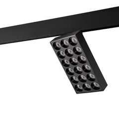 Luminaria cuadrada LED para carril magnético 48V - 18W - CRI90 - UGR18 - OSRAM