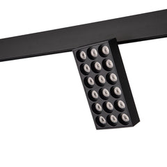Luminaria cuadrada LED para carril magnético 48V - 18W - CRI90 - UGR18 - OSRAM