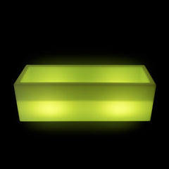 Macetero rectangular LED RGBW - 24W - Recargable - Mando a distancia