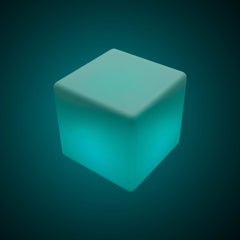 Cubo luminoso LED RGBW - 6W - Recargable