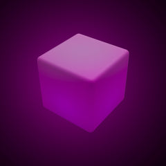 Cubo luminoso LED RGBW - 6W - Recargable