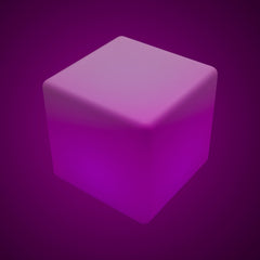 Cubo luminoso LED RGBW - 12W - Recargable