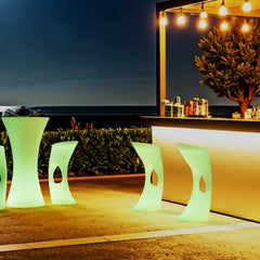 Asiento luminoso LED RGBW - 12W - Recargable
