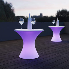 Mesa luminosa LED RGBW - 58 x Ø60 cm - 12W - Recargable