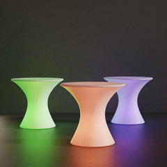 Mesa luminosa LED RGBW - 58 x Ø60 cm - 12W - Recargable