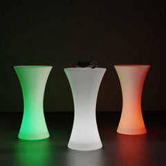 Mesa luminosa LED RGBW - 110 x Ø60 cm - 32W - Recargable