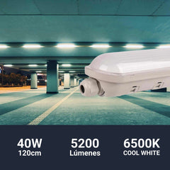 Pantalla estanca LED enlazable - 40W - 120cm - IP65