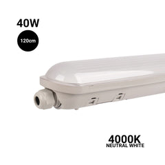 Pantalla estanca LED enlazable - 40W - 120cm - IP65