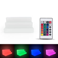 Expositor luminoso LED RGBW - 12W - Recargable - IP65
