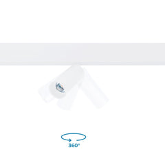 Foco LED para carril magnético 48V - 10W - DALI-2 regulable - Negro