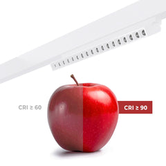 Foco lineal orientable para carril magnético 48V CCT - 18W - Regulación DALI-2 - UGR18