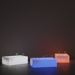 Mesa luminosa LED RGBW con bandeja para hielo - 24W - Recargable