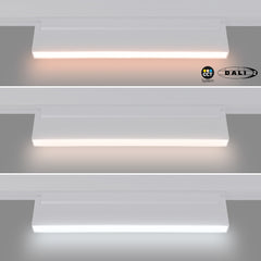 Foco lineal opal orientable carril magnético 48V CCT - 18W - DALI-2 regulable