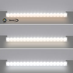 Foco lineal orientable para carril magnético 48V CCT - 18W - Regulación DALI-2 - UGR18