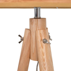 Lámpara de pie trípode "MARTINE" - Madera - E27