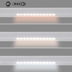 Foco lineal para carril magnético 48V CCT - 12W - DALI-2 regulable - UGR18