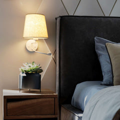 Aplique de pared para lectura "MAR II" - E27 + Foco LED flexible