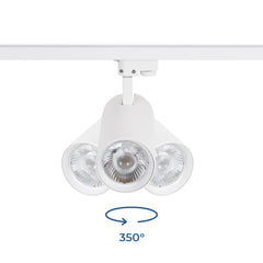 Proyector LED para carril monofásico - 36W - CCT - TRIAC regulable - CRI90