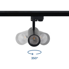 Proyector LED para carril monofásico - CCT - 15W - CRI 90 - Driver KGP