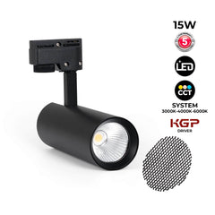 Proyector LED para carril monofásico - CCT - 15W - CRI 90 - Driver KGP