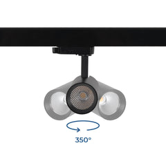 Proyector LED para carril trifásico - 10W - CCT - CRI90 - 860 lm