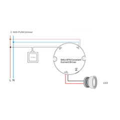 Driver regulable DALI DT6 NFC monocolor 220-240V - Salida 10-42V DC - 15W- 200-700mA