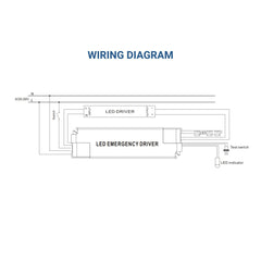 Driver LED para emergencia - Salida 3,3/4,5W - 3h autonomía - Luz 3-80W
