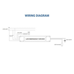 Driver LED para emergencia - Salida 3-20W - 2h autonomía - Luz 3-20W