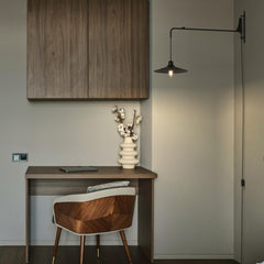 Aplique de pared orientable "PETTI" con cable y enchufe - E27