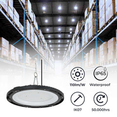 Campana LED industrial - 150W - IP65 - 110lm/W - 5 años de garantía