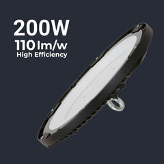 Campana LED industrial - 200W - IP65 - 110lm/W - 5 años de garantía