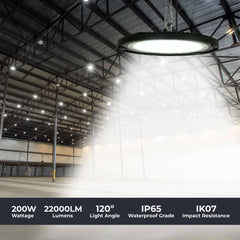 Campana LED industrial - 200W - IP65 - 110lm/W - 5 años de garantía