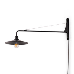 Aplique de pared orientable "PETTI" con cable y enchufe - E27