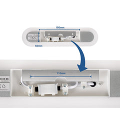 Aplique de pared para baño - 8W - 36 cm - 4000K