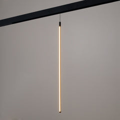 Lámpara colgante LED vertical para carril magnético - 48V - 18W - 2800K - Negra