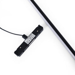 Lámpara colgante LED vertical para carril magnético - 48V - 12W - 2800K - Negra