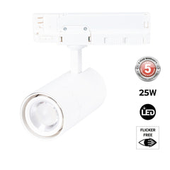 Proyector LED para carril trifásico - Potencia ajustable + ZOOM: 15W/20W/25W - CCT