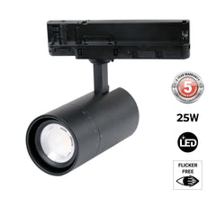 Proyector LED para carril trifásico - Potencia ajustable + ZOOM: 15W/20W/25W - CCT