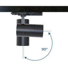 Proyector LED para carril trifásico - Potencia ajustable + ZOOM: 15W/20W/25W - CCT