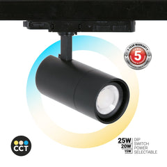 Proyector LED para carril trifásico - Potencia ajustable + ZOOM: 15W/20W/25W - CCT