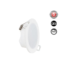 Downlight LED exterior 5W - IP65 - TRIAC regulable - Aro intercambiable - Corte Ø68mm
