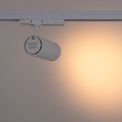 Proyector LED para carril trifásico - Potencia ajustable + ZOOM: 25W/30W/35W - CCT