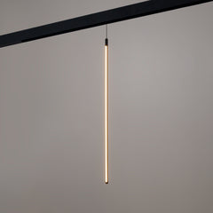 Lámpara colgante LED vertical para carril magnético - 48V - 15W - 2800K - Negra